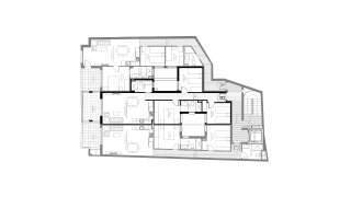 Apartment floor plan, 2 bedrooms in INTERCOSTA SUN BAY No. 4
