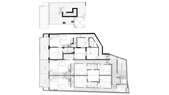 Apartment floor plan, 2 bedrooms in INTERCOSTA SUN BAY No. 5 (2D)